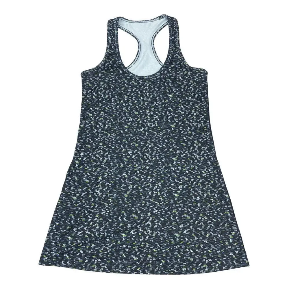LULULEMON Cool Racerback Sz 4 Digi Pixie Caspian Blue Black